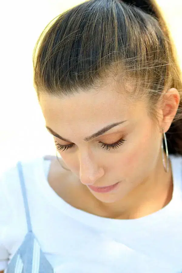 brunette woman